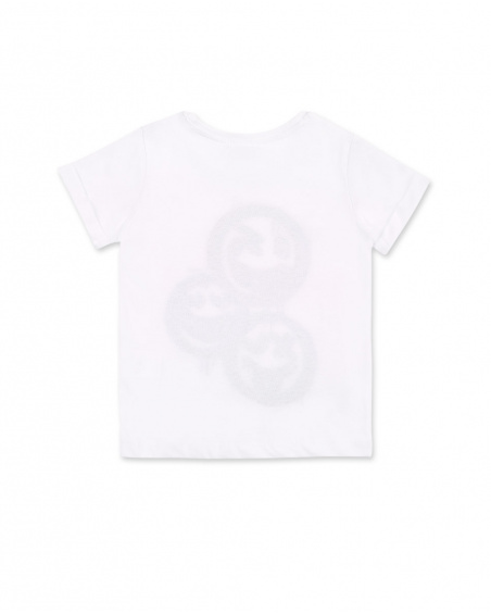 T-shirt emoji blanc garçon Collection Urban Attitude T-shirt emoji blanc garçon Collection Urban Attitude