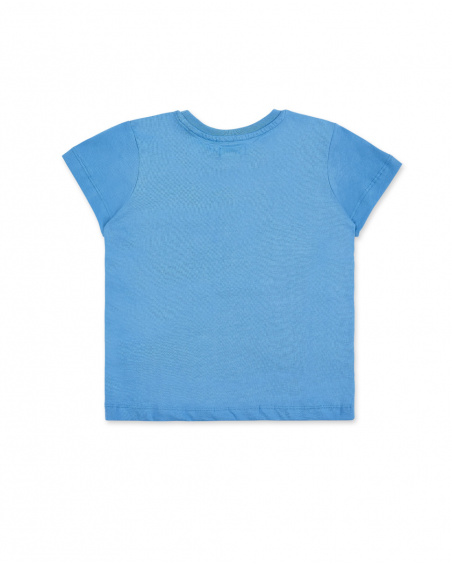 T-shirt garçon bleu en maille Collection Game Mode T-shirt garçon bleu en maille Collection Game Mode