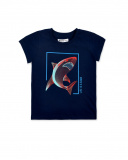 T-shirt garçon en maille marine Collection Game Mode