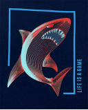 T-shirt garçon en maille marine Collection Game Mode