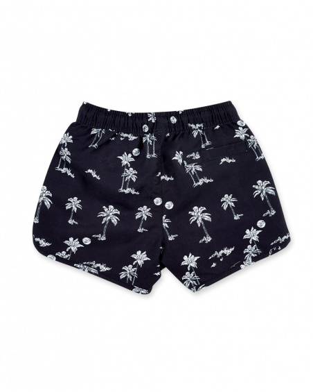 Bermuda garçon noir Collection Tenerife Surf