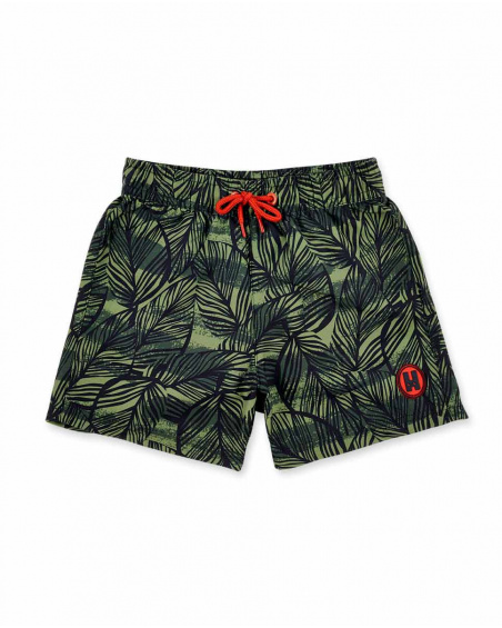 Maillot de bain bermuda garçon kaki Collection My Plan To Escape