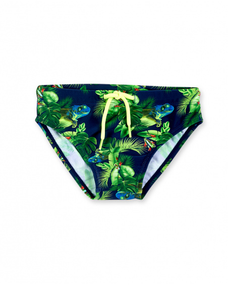 Maillot de bain slip garçon bleu marine Collection Supernatural