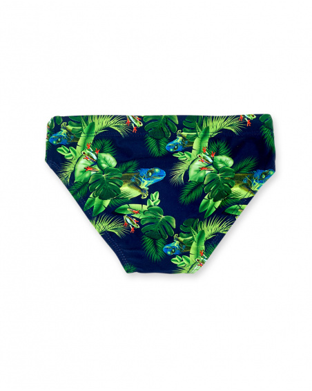 Maillot de bain slip garçon bleu marine Collection Supernatural