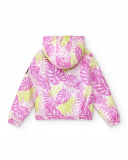 Coupe-vent blanc fille Collection Neon Jungle