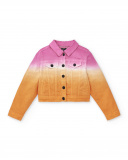 Veste en jean rose orange pour fille Collection Sunday Brunch Veste en jean rose orange pour fille Collection Sunday Brunch