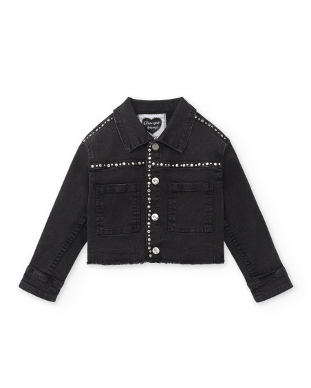 Veste en jean noire fille Collection Ultimate City Chic