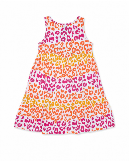 Robe fille en maille blanche Collection Sunday Brunch
