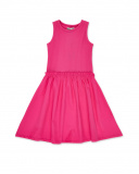 Robe fille fuchsia en maille Collection Sunday Brunch Robe fille fuchsia en maille Collection Sunday Brunch