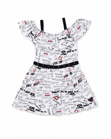 Robe fille en maille blanche Collection Ultimate City Chic
