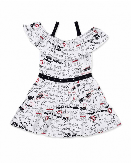 Robe fille en maille blanche Collection Ultimate City Chic
