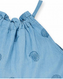 Robe fille en maille bleu indigo Collection Island Life
