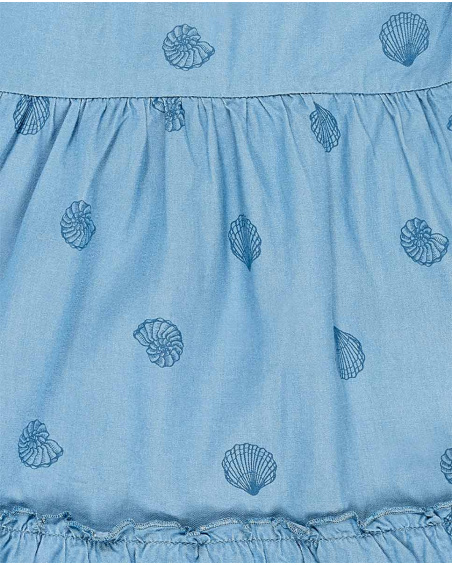 Robe fille en maille bleu indigo Collection Island Life