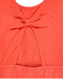 Robe fille en maille orange Collection Island Life Robe fille en maille orange Collection Island Life