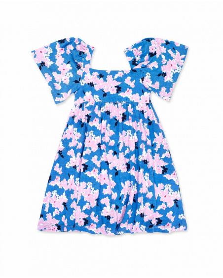 Robe en maille bleue fille Collection Carnet De Voyage