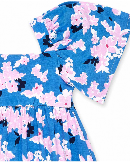 Robe en maille bleue fille Collection Carnet De Voyage