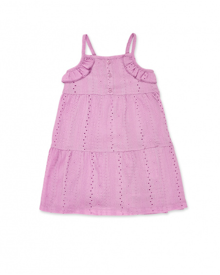 Robe fille en maille rose Collection Carnet De Voyage