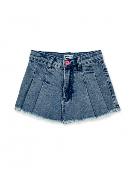 Jupe en jean bleue fille Collection Neon Jungle