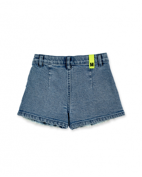 Jupe en jean bleue fille Collection Neon Jungle
