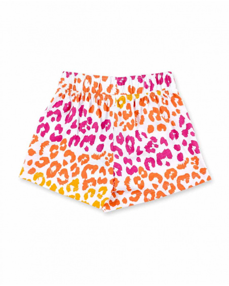 Short fille en maille blanc Collection Sunday Brunch