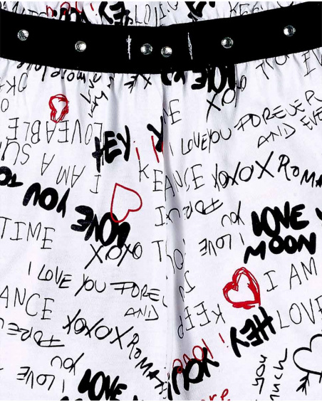 Short fille en maille blanc Collection Ultimate City Chic