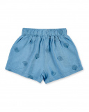 Short fille en maille bleu indigo Collection Island Life