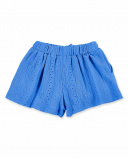 Short fille bleu en maille Collection Carnet De Voyage Short fille bleu en maille Collection Carnet De Voyage