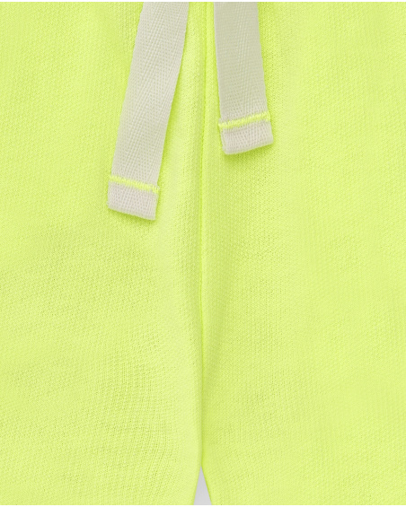 Short fille en maille vert anis Collection Basics Girl