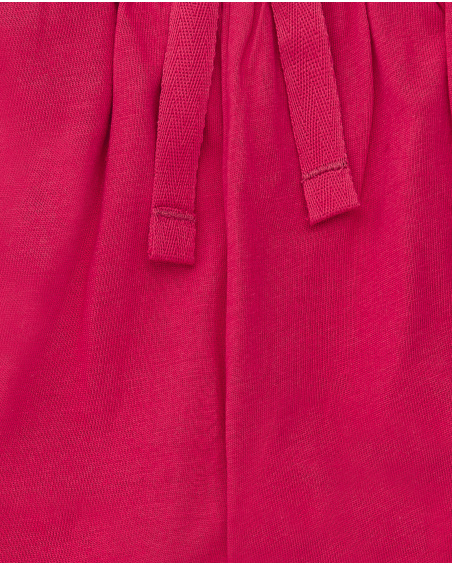 Short fille en maille rouge Collection Basics Girl Short fille en maille rouge Collection Basics Girl