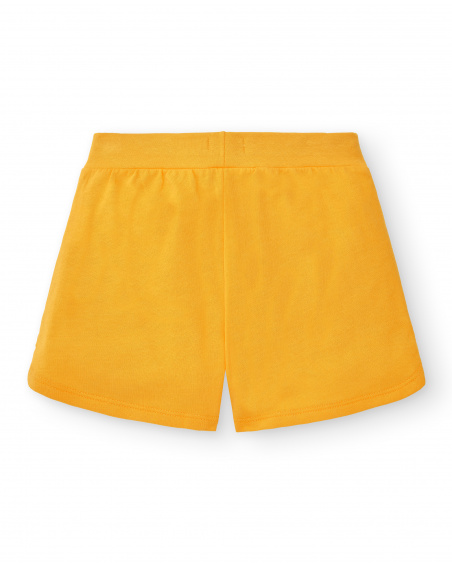 Short en maille jaune fille Collection Basics Girl Short en maille jaune fille Collection Basics Girl