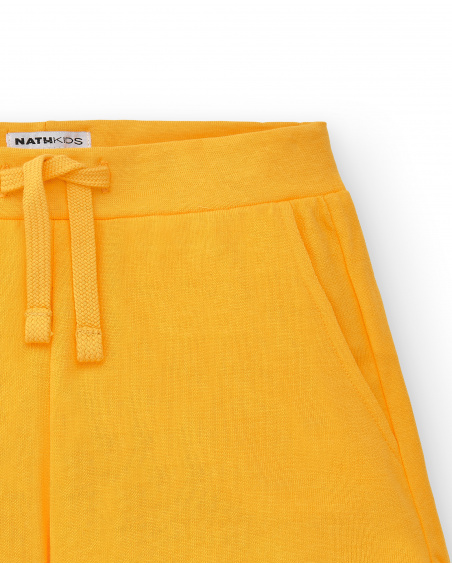 Short en maille jaune fille Collection Basics Girl Short en maille jaune fille Collection Basics Girl