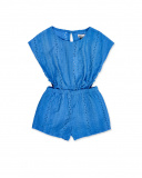 Combinaison fille bleue en maille Collection Carnet De Voyage