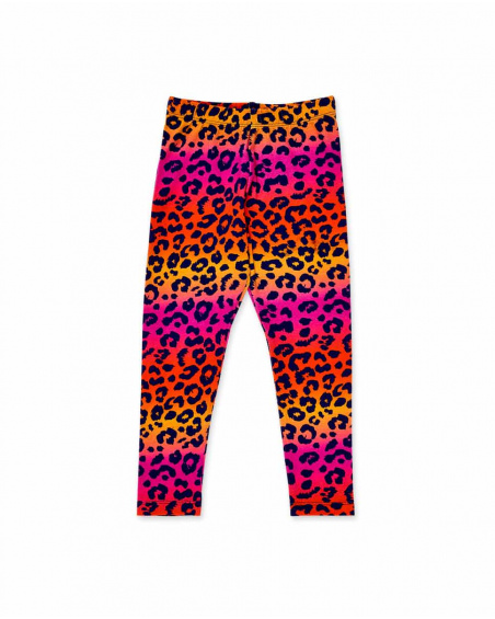 Legging tricoté fuchsia fille Collection Sunday Brunch