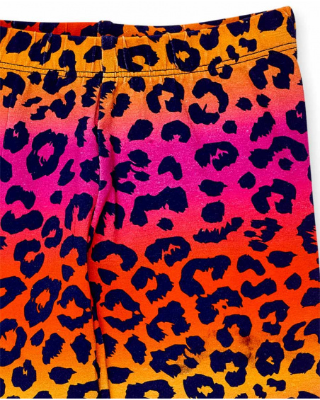 Legging tricoté fuchsia fille Collection Sunday Brunch