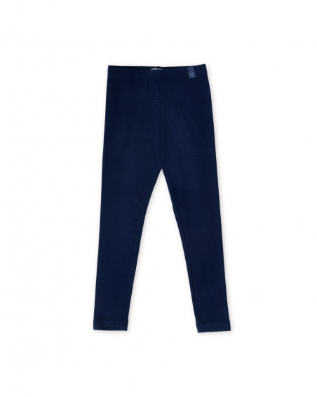 Legging maille marine fille Collection Basics Girl Legging maille marine fille Collection Basics Girl