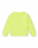 Sweat fille en maille vert Collection Neon Jungle Sweat fille en maille vert Collection Neon Jungle