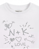 Sweat fille en maille blanc Collection Ultimate City Chic Sweat fille en maille blanc Collection Ultimate City Chic