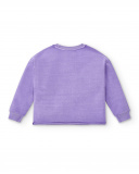 Sweat fille lilas en maille Collection Summer Vibes