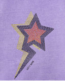 Sweat fille lilas en maille Collection Summer Vibes