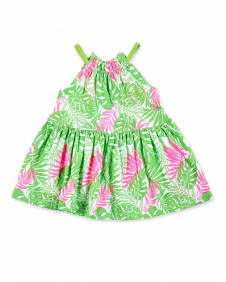 Top fille en maille vert Collection Neon Jungle