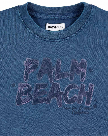 T-shirt maille marine fille Collection California Chill