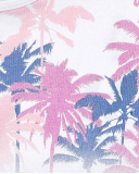 Top en maille blanc fille Collection California Chill