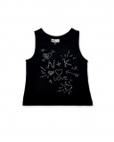 Débardeur fille en maille noir Collection Ultimate City Chic