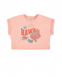 T-shirt fille en maille rose Collection Island Life T-shirt fille en maille rose Collection Island Life