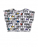 T-shirt court en maille blanc fille Collection Summer Vibes