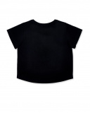 T-shirt fille en maille noir Collection Summer Vibes T-shirt fille en maille noir Collection Summer Vibes