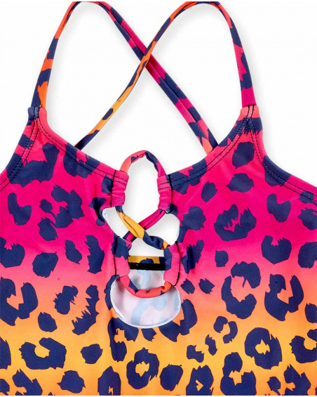 Maillot de bain fille orange fuchsia Collection Sunday Brunch Maillot de bain fille orange fuchsia Collection Sunday Brunch