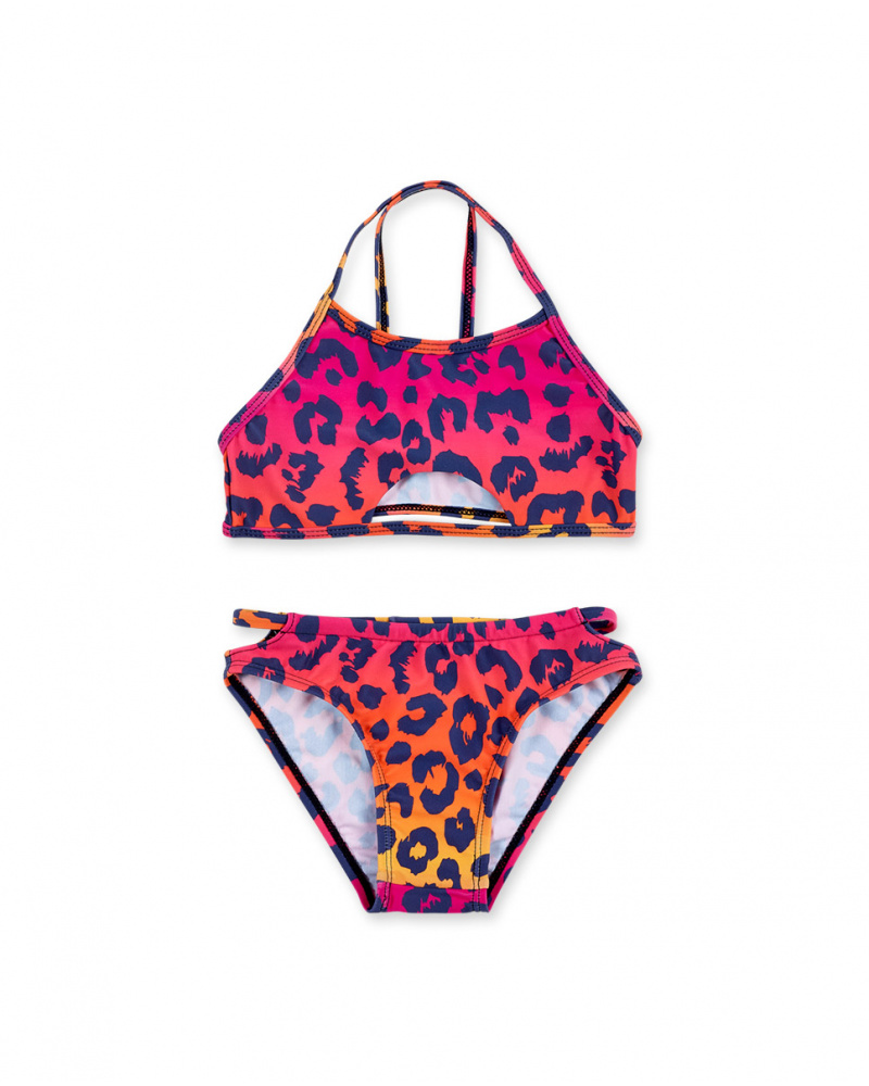 Bikini fille orange fuchsia Collection Sunday Brunch
