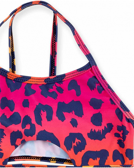 Bikini fille orange fuchsia Collection Sunday Brunch