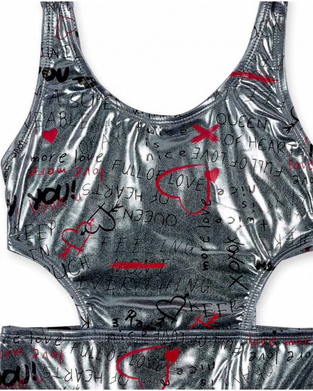 Maillot de bain fille argenté Collection Ultimate City Chic